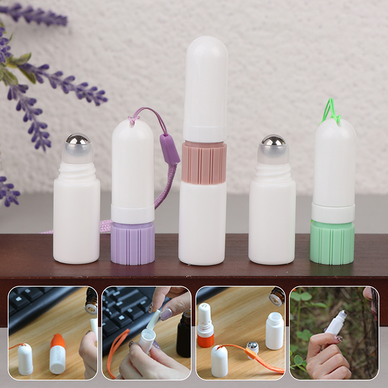 Perfume Fragrance Stick - แท่งสูดดมแบบ 2-in-1 พร้อมสายคล้องคอ สำหรับน้ำมันหอมระเหย ใช้สำหรับสูดดมเพื่อการบำบัดด้วยกลิ่นหอม ใช้ส่วนตัว
