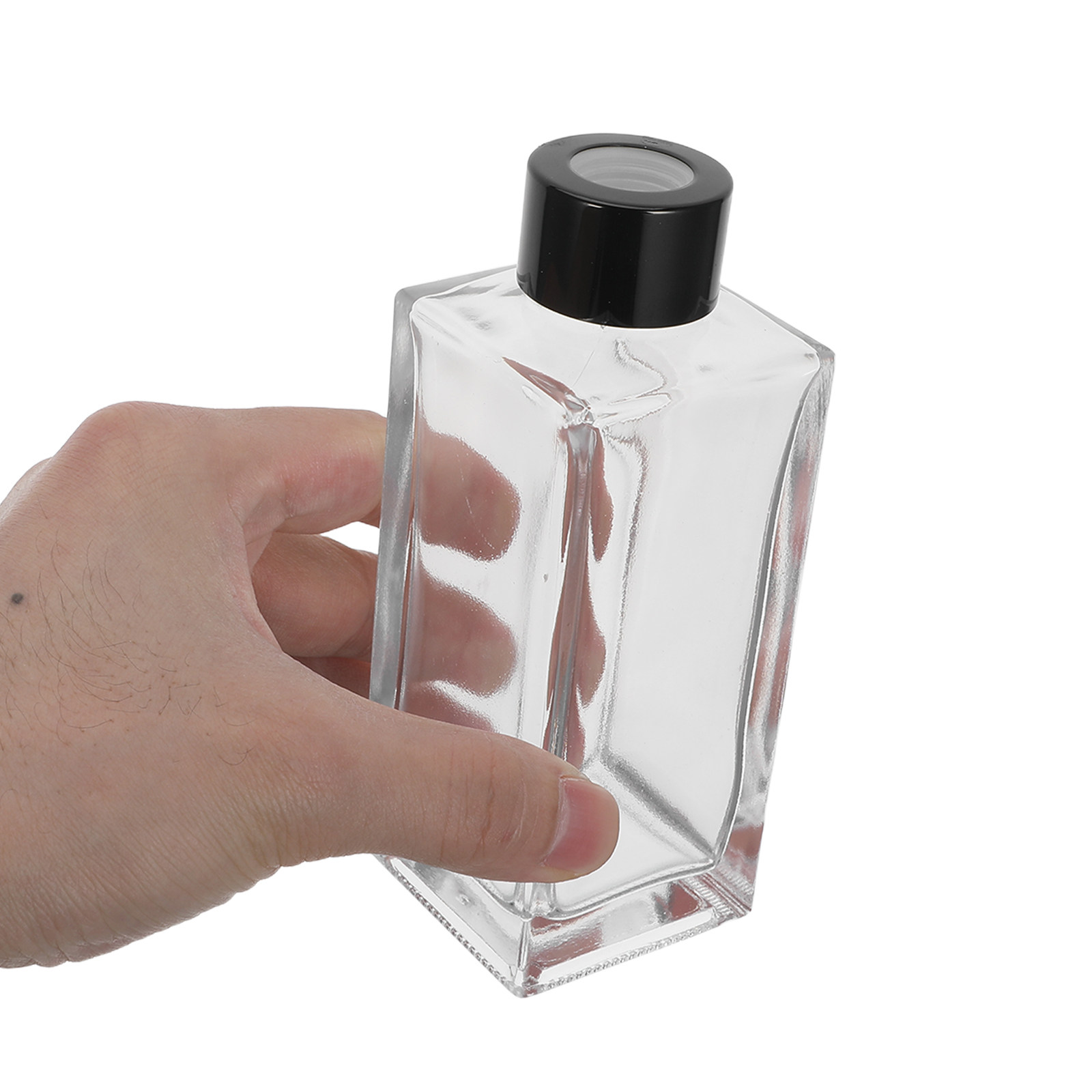 Perfume Fragrance Stick - ชุดน้ำหอมปรับอากาศในห้องน้ำ 4 ชุด พร้อมก้านไม้หอมแบบใสขนาดเล็ก ขวดแก้วใสสำหรับเติมน้ำหอม ชุดอุปกรณ์กระจายกลิ่นหอมในบ้าน