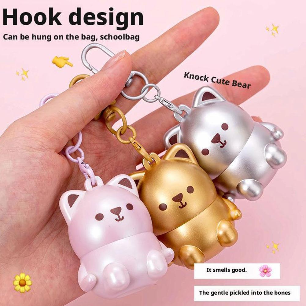 Perfume Fragrance Stick - น้ำหอมแข็งรูปหมีน่ารัก ใช้ได้ทั่วร่างกาย พกพาสะดวก บาล์มแข็งสำหรับผู้หญิง เหมาะสำหรับการเดินทาง กลิ่นหอม
